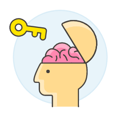 Unlock Brain Creativity 2 Illustration from UX Colors Set