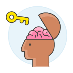Unlock Brain Creativity 3 Illustration from UX Colors Set
