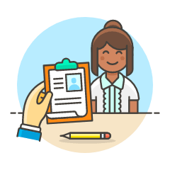 Interview 5 Illustration from UX Colors Set