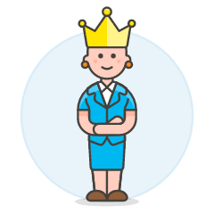Manager Crown 2 Illustration from UX Colors Set