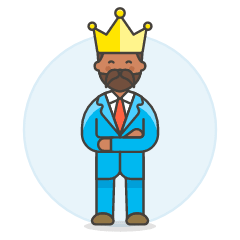 Manager Crown 3 Illustration from UX Colors Set