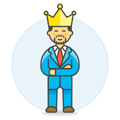 Manager Crown 4 Illustration from UX Colors Set