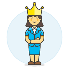Manager Crown 6 Illustration from UX Colors Set