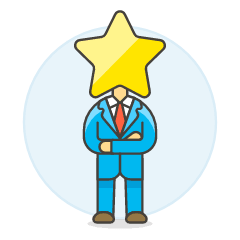 Manager Star 3 Illustration from UX Colors Set