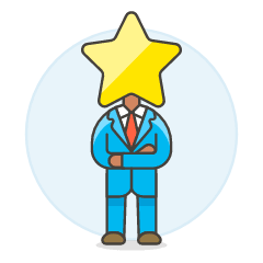 Manager Star 4 Illustration from UX Colors Set