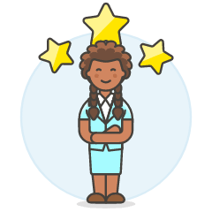 Three Star Employee 5 Illustration from UX Colors Set
