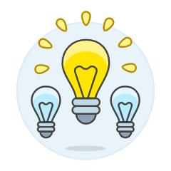 Lightbulb Idea Illustration from UX Colors Set