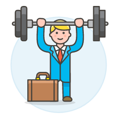 Work Barbell 1 Illustration from UX Colors Set