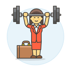 Work Barbell 4 Illustration from UX Colors Set