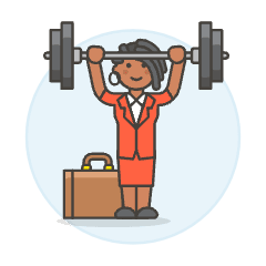 Work Barbell 5 Illustration from UX Colors Set