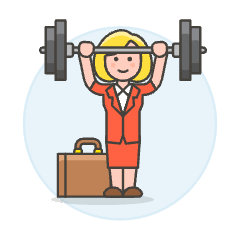 Work Barbell 6 Illustration from UX Colors Set