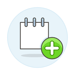 Note Add 2 Illustration from UX Colors Set