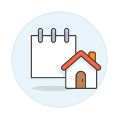 Note Home Illustration from UX Colors Set