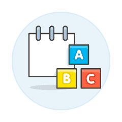 Note Letter Block Illustration from UX Colors Set
