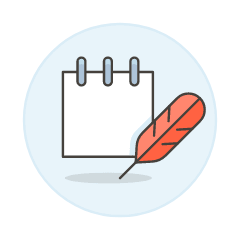 Note Quill Illustration from UX Colors Set