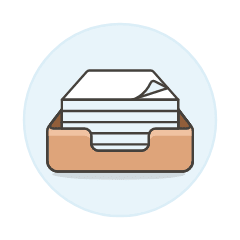 Document Box Illustration from UX Colors Set