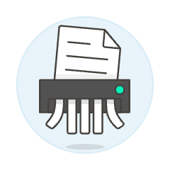 Document Shredder Illustration from UX Colors Set