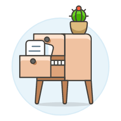 File Drawer 4 Illustration from UX Colors Set