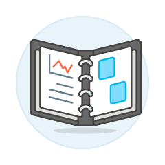 Open File Binder Illustration from UX Colors Set