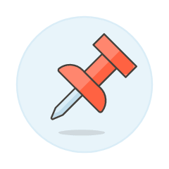Pin Illustration from UX Colors Set