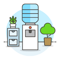 Water Dispenser Illustration from UX Colors Set