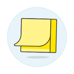 Post It Note Stack Illustration from UX Colors Set