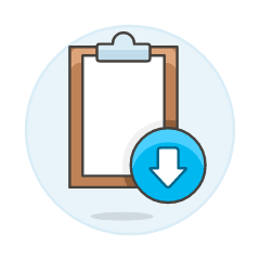Clipboard Download Illustration from UX Colors Set