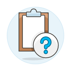 Clipboard Question Illustration from UX Colors Set