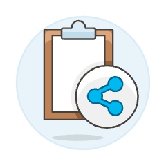 Clipboard Share Illustration from UX Colors Set