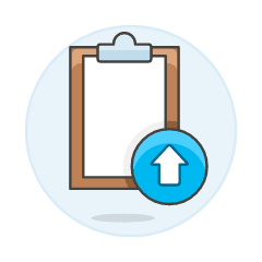 Clipboard Upload Illustration from UX Colors Set