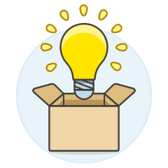 Idea Box Illustration from UX Colors Set