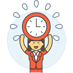 Energized Employee 4 Illustration from UX Colors Set