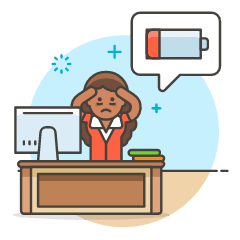 Overtime Energyless 5 Illustration from UX Colors Set