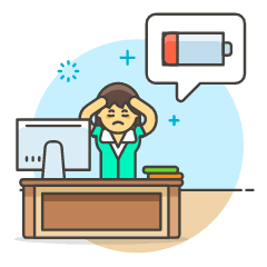 Overtime Energyless 6 Illustration from UX Colors Set