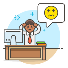 Overtime Stress 2 Illustration from UX Colors Set