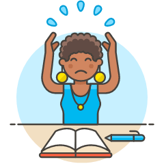 Stress Employee 5 Illustration from UX Colors Set