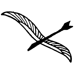 Bird Flying 3 Element from Art Nouveau Vectors Set