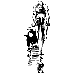 Cycling Element from Art Deco Vectors Set