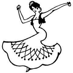 Dancing 1 Element from Art Nouveau Vectors Set