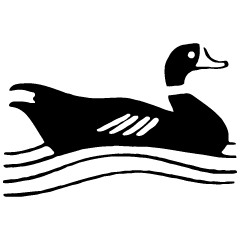 Duck Element from Art Nouveau Vectors Set