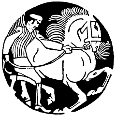 Equestrian 1 Element from Art Nouveau Vectors Set
