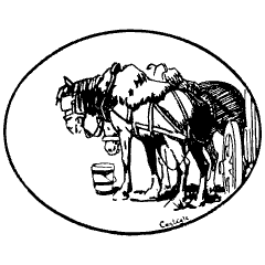 Horses Element from Art Deco Vectors Set