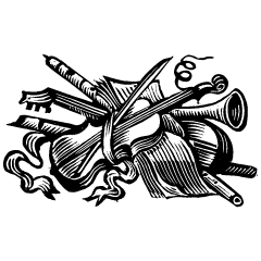 Music Instrument Element from Art Deco Vectors Set