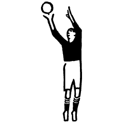 Volleyball Element from Art Deco Vectors Set