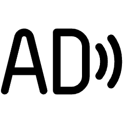 Audio Description Icon from Plump Line Set