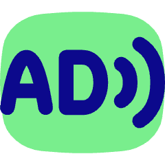 Audio Description Icon from Flex Pop Set
