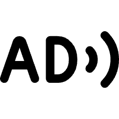 Audio Description Icon from Core Line Set