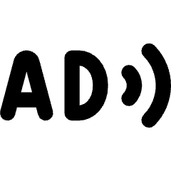 Audio Description Icon from Core Remix Set