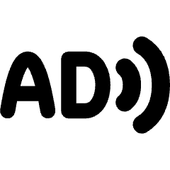 Audio Description Icon from Flex Solid Set