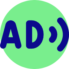 Audio Description Icon from Core Pop Set